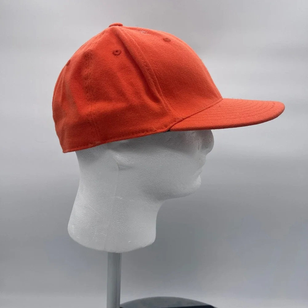 Top of the World Clemson Tigers One-Fit Orange Plaid C Logo Stretch Hat OSFA Cap